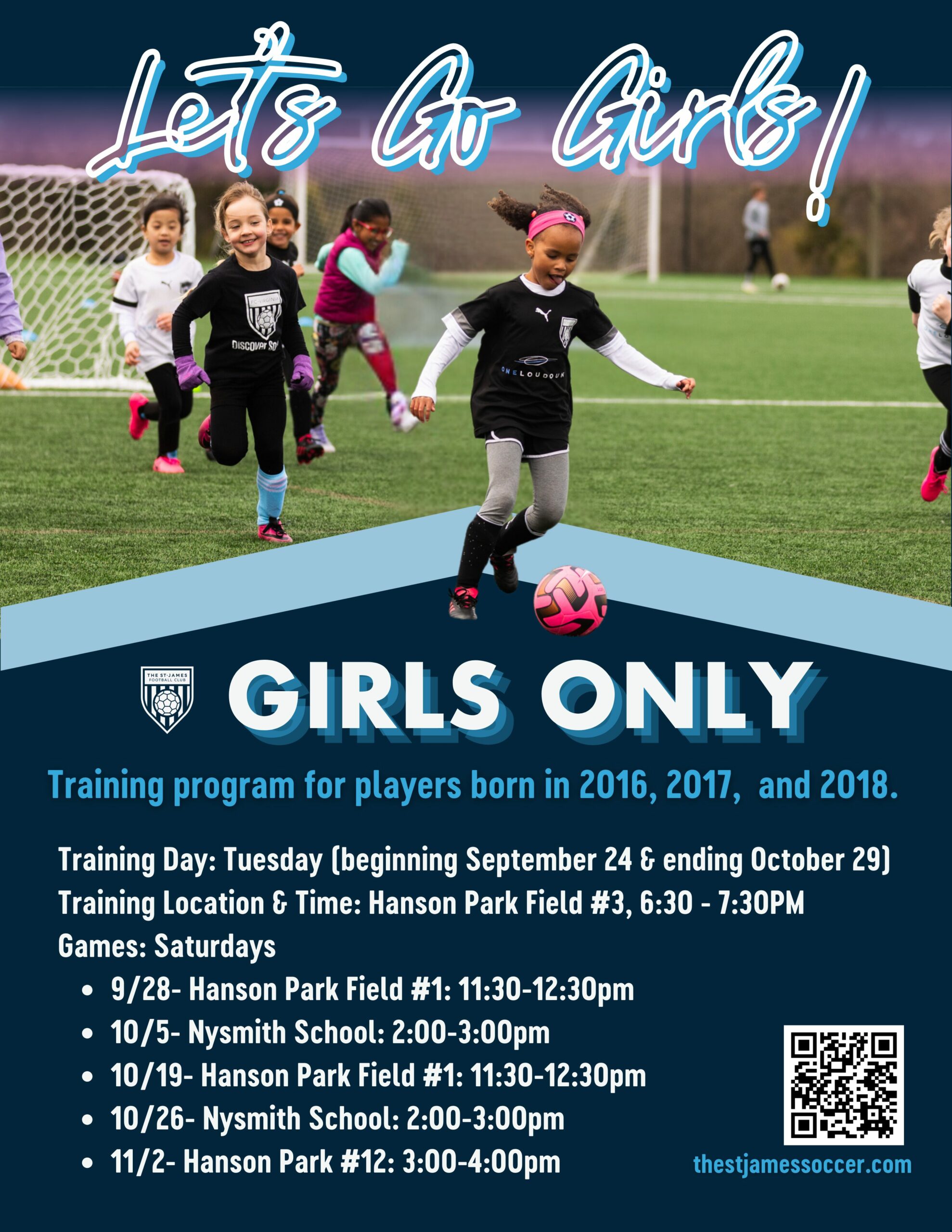 Girls Training Program Flyer